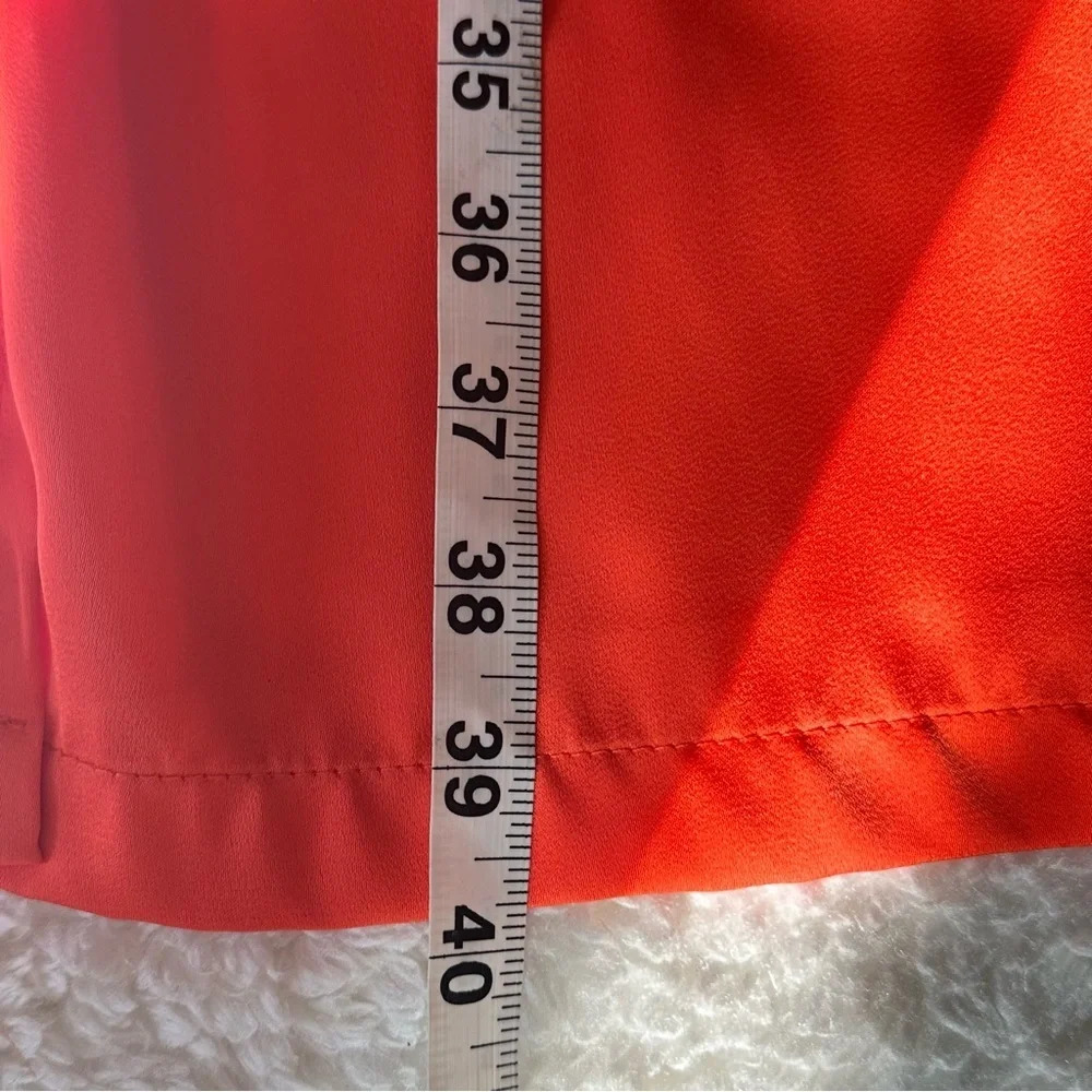 Boho Satin Slip Dress Orange V-Neck Medium Summer Beach 🔥 - Picture 3 of 11
